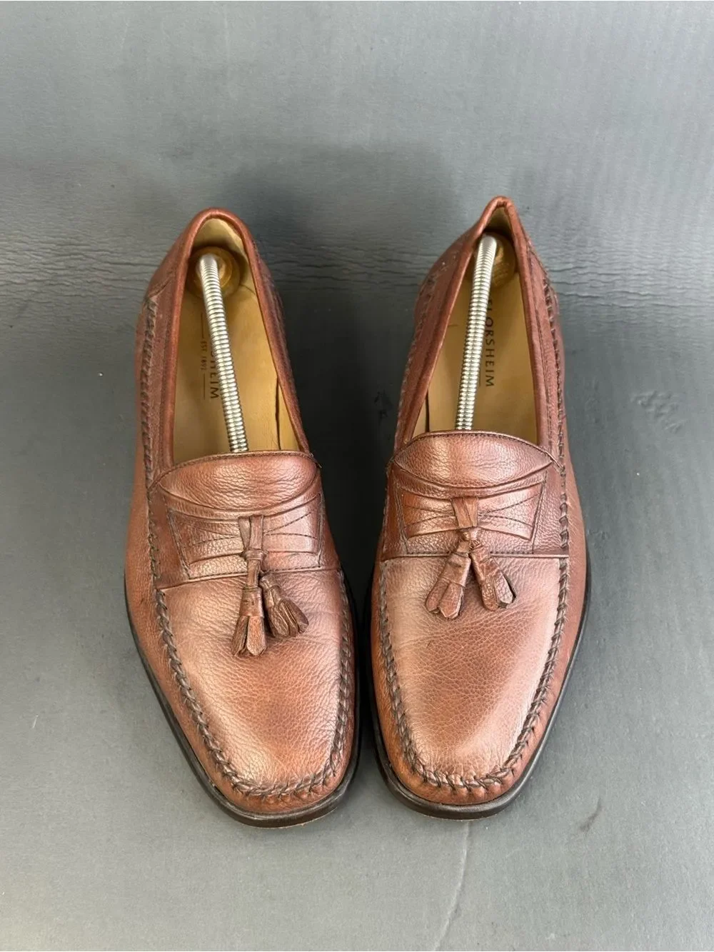 Florsheim Fitzgerald brown leather slip on leather shoes men’s size 11
